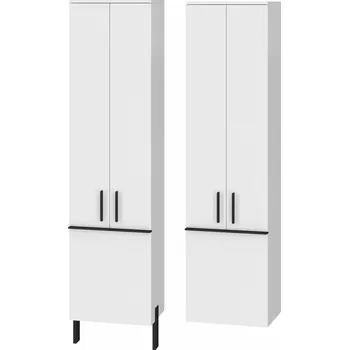 Koupelnový nábytek Lavedo Manhy White 170 vysoká skříňka do koupelny s košem