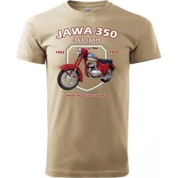 Pánské tričko STRIKER Tričko jawa 350/361 sport Barva: Písková, Velikost: XL