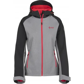 Dámská softshellová bunda Bunda Kilpi Elia šedá+růžová 40