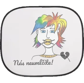 Stínítko do auta s potiskem Nás neumlčíte!