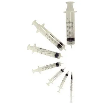 Injekční stříkačka Stříkačka inj Kruuse 5ml 3-dílná Centr. 100ks