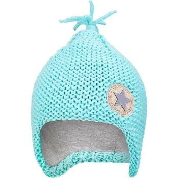 Čepice Little Angel Čepice pletená na uši Outlast ® - mentolová Velikost čepic: 2 | 39-41 cm