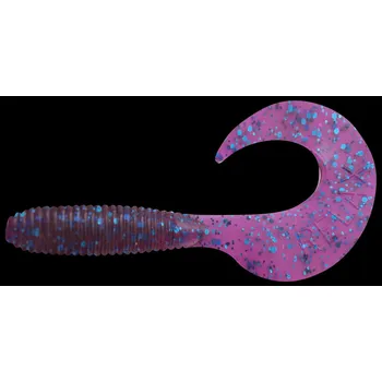 Umělá nástraha Relax Gumová nástraha Twister Standard 4 cm 5 ks Dark Purple Brown Transparent Blue Glitters