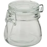 Skleněná uzavíratelná nádoba - Ø 9*7 cm