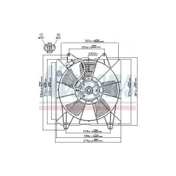 Motor automobilu Ventilátor chladiče NISSENS 85033