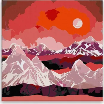 Malování podle čísel - V červáncích - 40x40 cm, bez dřevěného rámu - CZ výroba