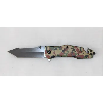 kapesní nůž P.R.C. Kapesní zavírací multitool nůž s klipem - flecktarn