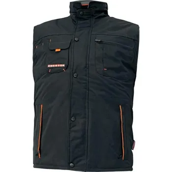 pracovní vesta CERVA VESTA EMERTON ZATEPLENÁ ČERNÁ L