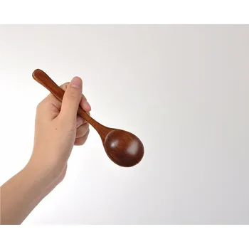 Příbor Dřevěná lžíce s tykvovou rukojetí 1