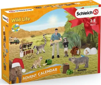 Figurka Schleich 98272 Adventní kalendář 2021 Africká zvířata
