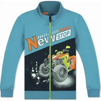 Chlapecká mikina Chlapecká mikina - KUGO HM0637, tyrkysová Barva: Tyrkysová, Velikost: 98