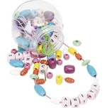 Vilac Dřevěné korálky s písmenky 126 ks