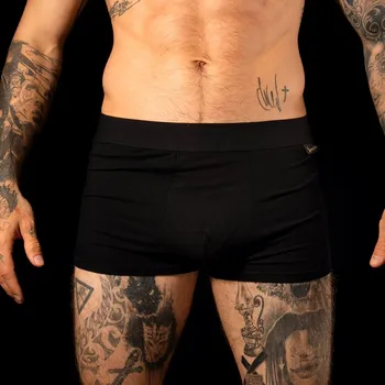 Boxerky Pánské černé bambusové boxerky Velikost: S