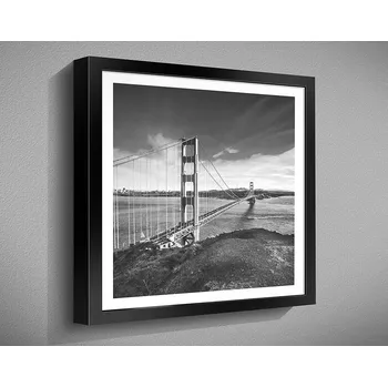 Obraz Nabytekmorava OBRAZ v rámu 40x40 architektura černobílé RÁMEČEK BW: 1014