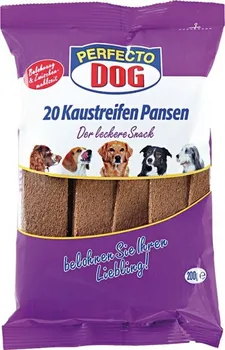 Pamlsek pro psa Perfecto Dog Masové plátky s hovězím bachorem 20 ks 200 g