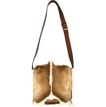 Bílo hnědá kabelka přes rameno z hovězí kůže Springbok - 30*30*5cm
