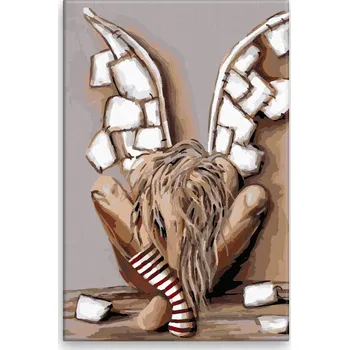 Dětské zboží Malování podle čísel - Bolest - 40x60 cm, bez dřevěného rámu - CZ výroba