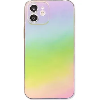 Pouzdro na mobilní telefon Transparentní zrcadlový kryt pro iPhone 11 - duhový