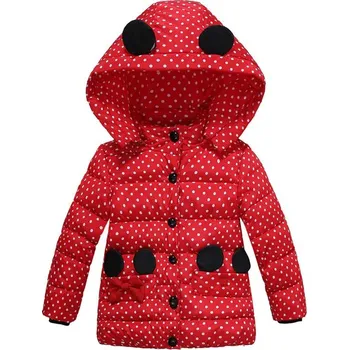 Minnie Mouse Dívčí zimní bunda Minnie Barva: Červená, V E L I K O S T: 90