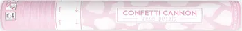 Konfeta PartyDeco Vystřelovací konfety lístky růží bílé 40 cm