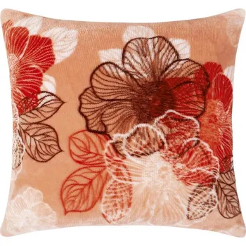 Dekorativní polštářek Bellatex Mikro polštářek 40 x 40 cm vzorovaný oranžový květ