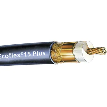 Video kabel SSB Electronic Ecoflex15 Plus, 6043 koaxiální kabel, vnější Ø: 14.60 mm, 50 Ω, 90 dB, černá, metrové zboží