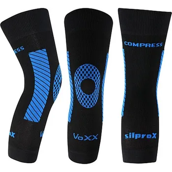 Cyklistické návleky VoXX Protect návlek na koleno černý/modrý