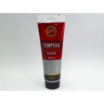 Vodová barva Temperová barva, 250 ml, Kohinoor, stříbrná