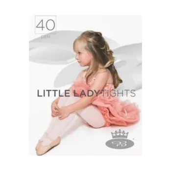 VoXX Boma Lonka Litex+Dívčí punčochové kalhoty LITTLE LADYtights 40DEN, Dívčí punčochové kalhoty LITTLE LADYtights 40DEN, Boma, 109455 98-104 bianco