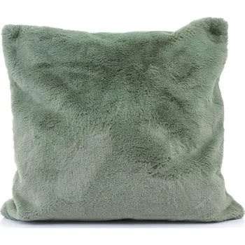 Polštář POLŠTÁŘ Z MIKROPLYŠE ZELENÝ Rino Pelle 50x50
