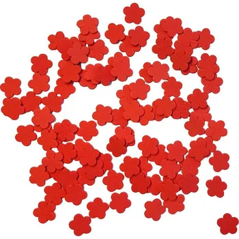 BD-Tova Pěnové výseky - Kytičky červené, 100 ks