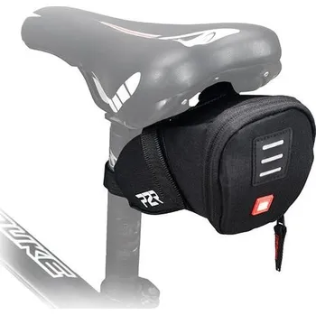 brašna na kolo Brašna podsedlová P2R BENDER S 0,45L logo + pláštěnka černá