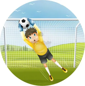 Jedlá dekorace na dort Caketools Jedlý papír "Fotbalový brankář 19" - A4