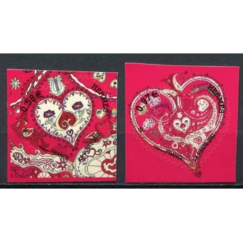 Poštovní známka Post France (2013) MiNr. 5502 - 5503 ** - Francie - srdce (samolepka)