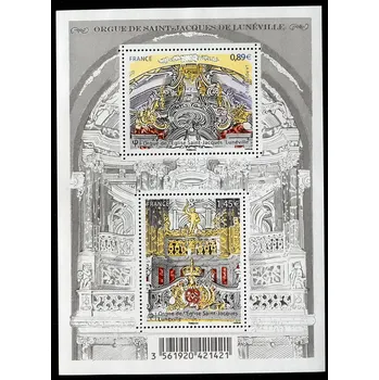 Poštovní známka Post France (2012) MiNr. 5464 - 5465 ** - Francie - BLOCK 213 - Varhany