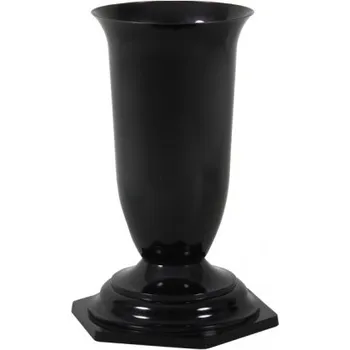 Váza Váza hřbitovní MEWEA černá 15x30cm