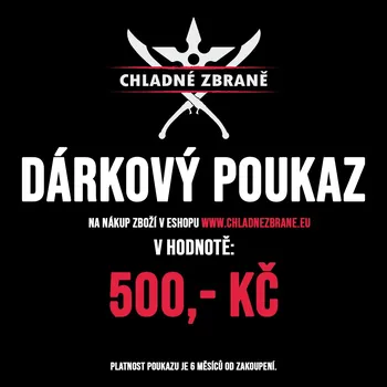 CHZ Dárkový poukaz na nákup 500 Kč: Dárkový poukaz 500 Kč