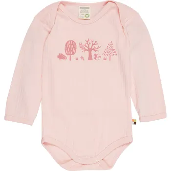 Dětské body s dlouhým rukávem Světle růžová loud + proud Velikost: 86/92