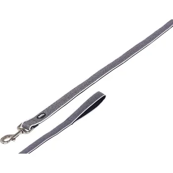Vodítko pro psa Nobby CAYO vodítko nylon-neopren šedá M-L 120cm