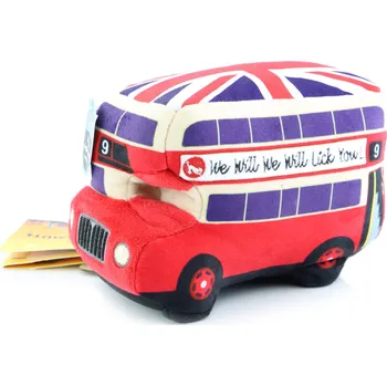 Hračka pro psa P.L.A.Y. Plyšový autobus DOUBLEDECKER, 18 cm