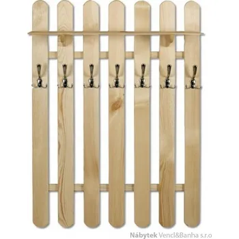 Věšák dřevěný závěsný věšák z masivního dřeva borovice WS101 pacyg