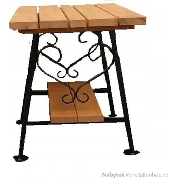 Zahradní sestava Jurczyk kovový dřevěný zahradní nábytek 1S+2L Piecyk