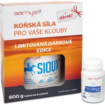 Kloubní výživa Recenze Barnys Sioux 600 g + VirusBlock forte 20 cps.