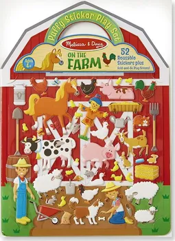 samolepka Melissa & Doug Adhezní sešit se samolepkami Farma 52 ks