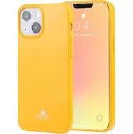 Goospery lesklý kryt z měkkého plastu pro iPhone 13 mini - žlutý