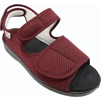 Dámské pantofle Boty pro široké nohy Varomed Genf 58892-03 vínové Velikost: 43, Šířka: L (extra široká) / Extra Wide