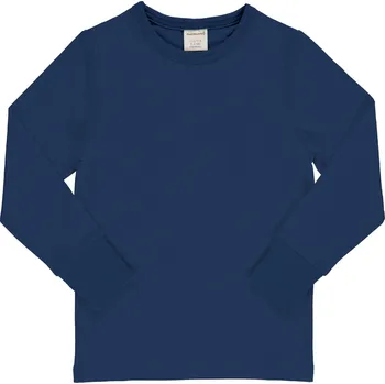 Dětské triko s dlouhým rukávem Tmavě modrá - NAVY Maxomorra Velikost: 86/92