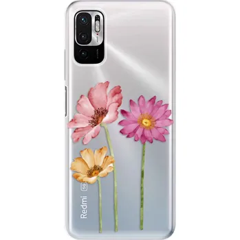 Pouzdro na mobilní telefon Odolné silikonové pouzdro iSaprio - Three Flowers - Xiaomi Redmi Note 10 5G
