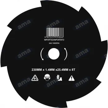 Osmizubý nůž 1,4x25,4x230