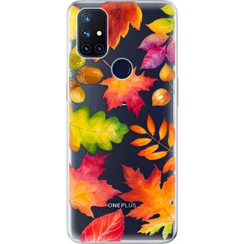 Pouzdro na mobilní telefon Odolné silikonové pouzdro iSaprio - Autumn Leaves 01 - OnePlus Nord N10 5G